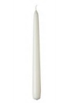 Taper Candleabra thin white wax candles 23cm high